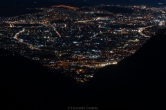 Bogotá nocturna, desde los cerros